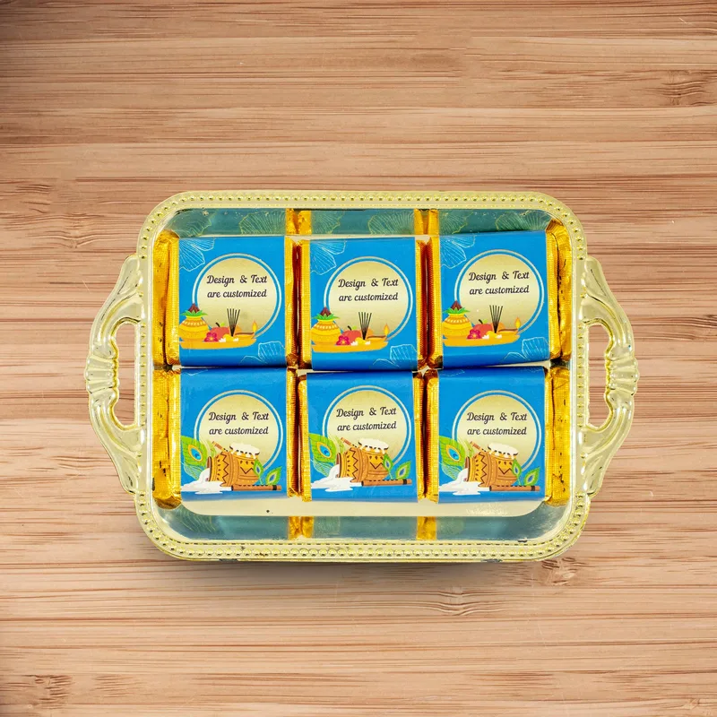 Golden Tray Chocolates (Pack of 25), handmade by Chocolate Circle