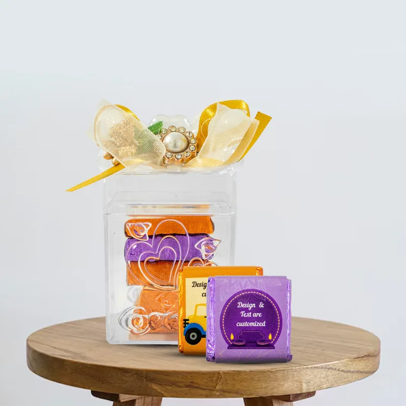 Choco Glass Box (Pack of 25), handmade by Chocolate Circle