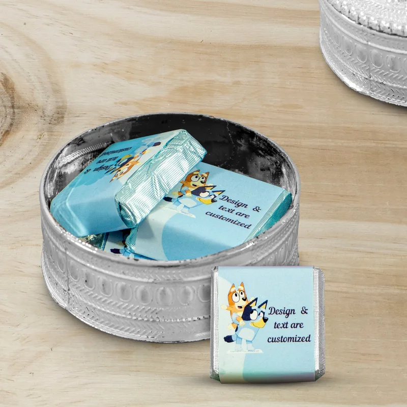 Silver Circle Box (Pack of 40), handmade by Chocolate Circle